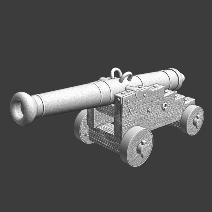Pirate cannon model